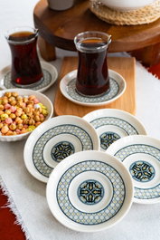 Hermia Bergama 6 Juego de 6 platos de porcelana de 12 cm